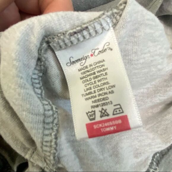 Sovereign Code gray Oxford style polo shirt boys size large - Picture 4 of 5